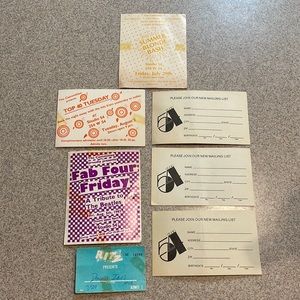 Studio 54 1983 Club Invitations / Mailing List & Ritz Club Pass NYC rare